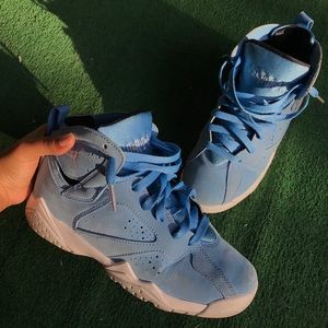 pastel light blue retro air jordan patone 7s